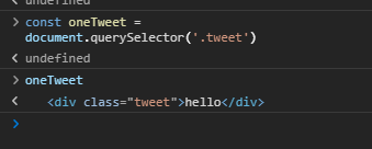 querySelector