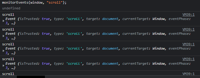 JS - Event Debugging
