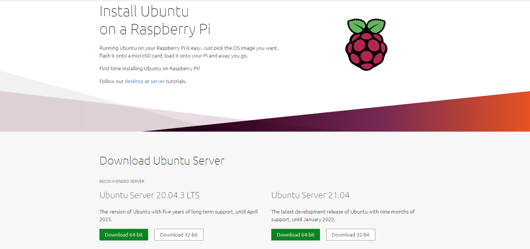 ubuntu server on a raspberry pi
