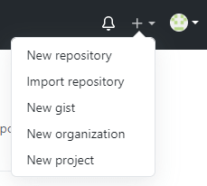 github 메뉴