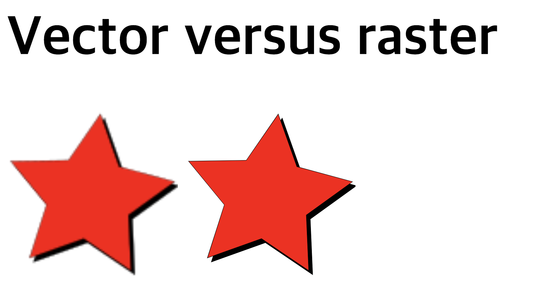 vector versus raster