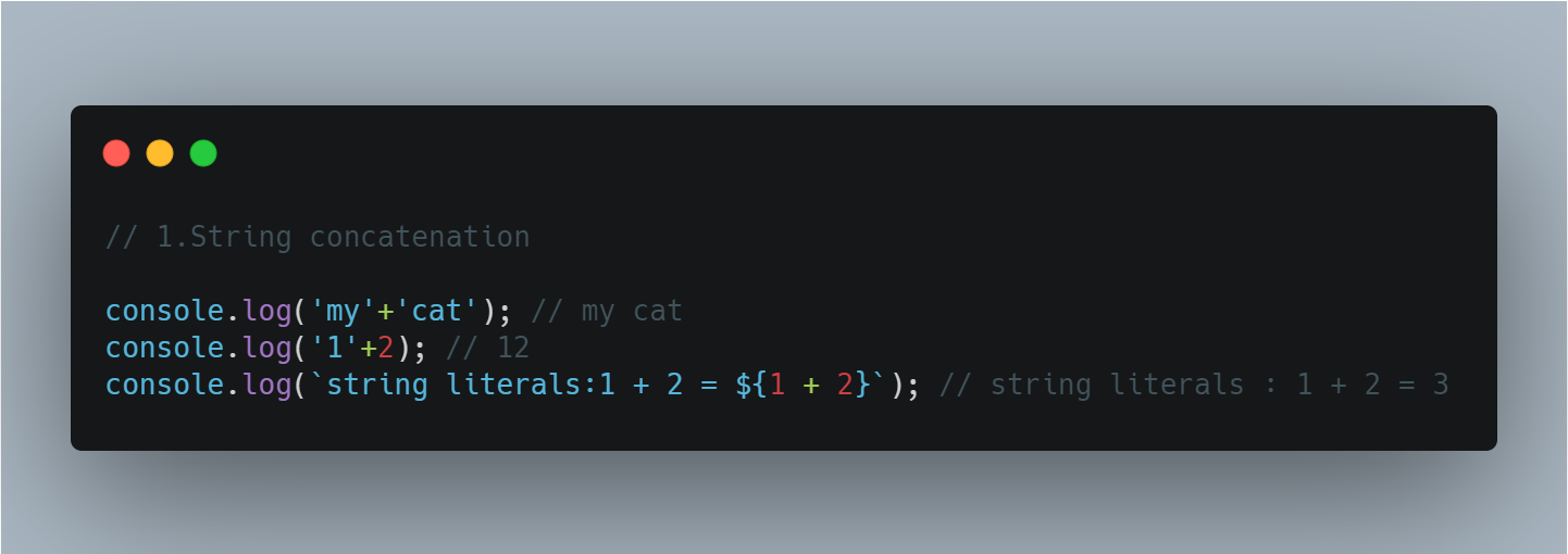 String concatenation