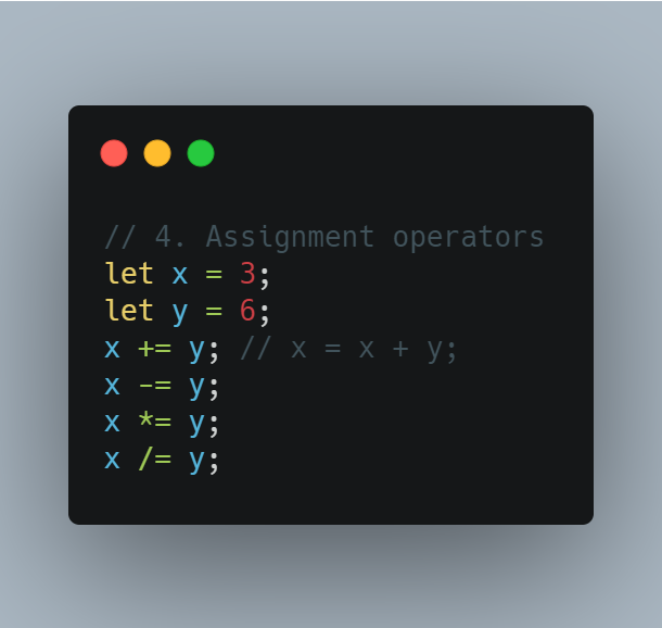 Assignment Operator