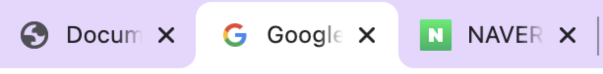 naver와 google을 클릭 했을 때
