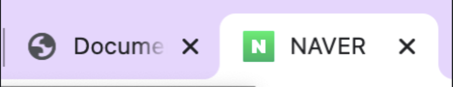 naver를 클릭 했을 때