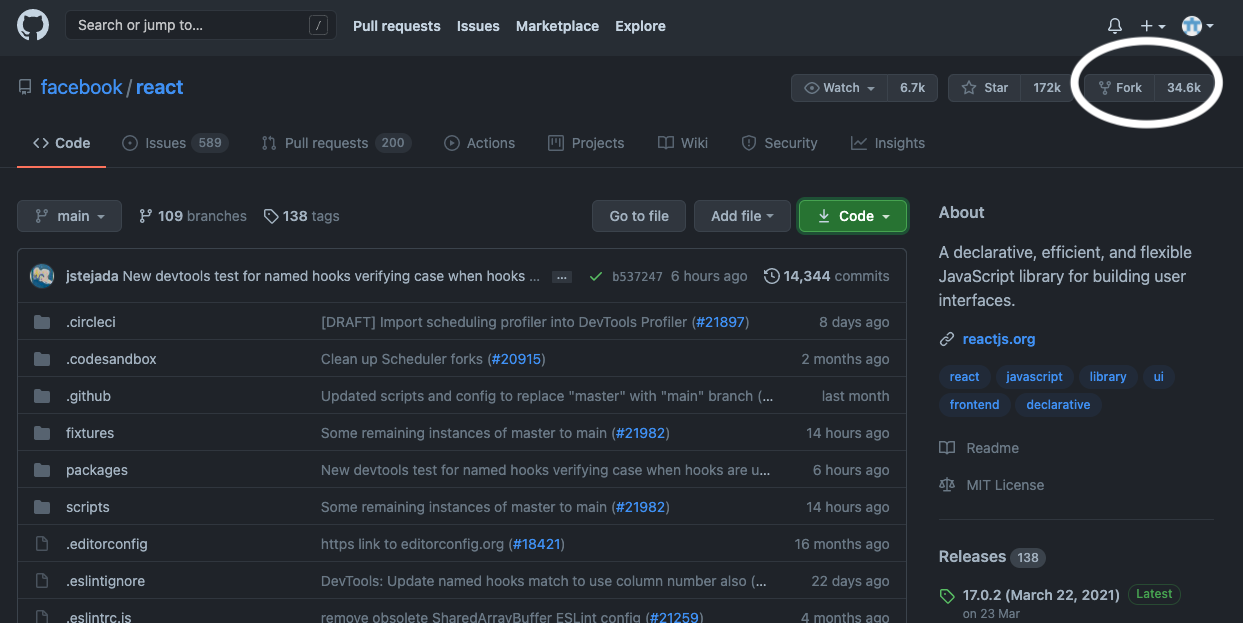 React의 github페이지