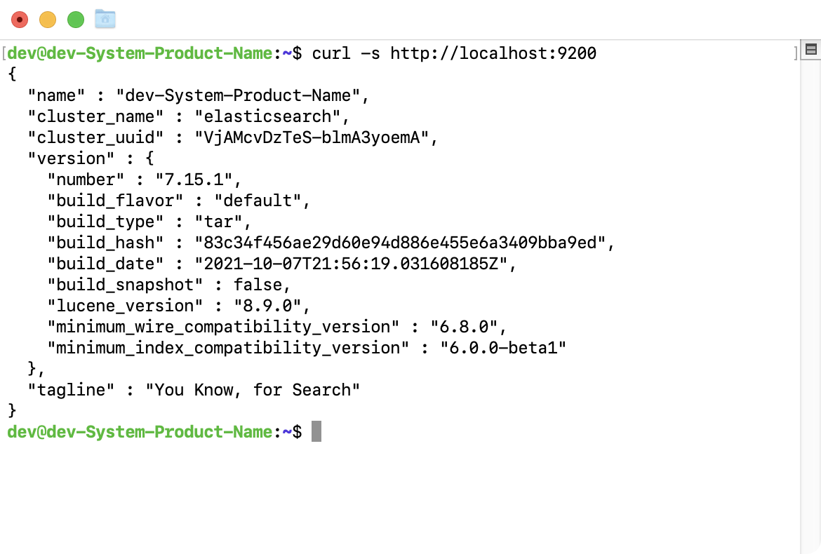 Elasticsearch 실행 확인하기