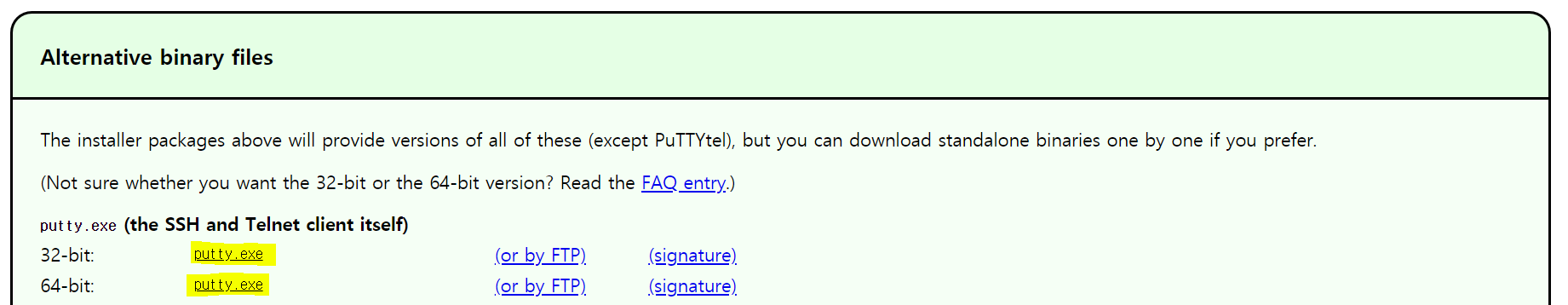 alternative binary file