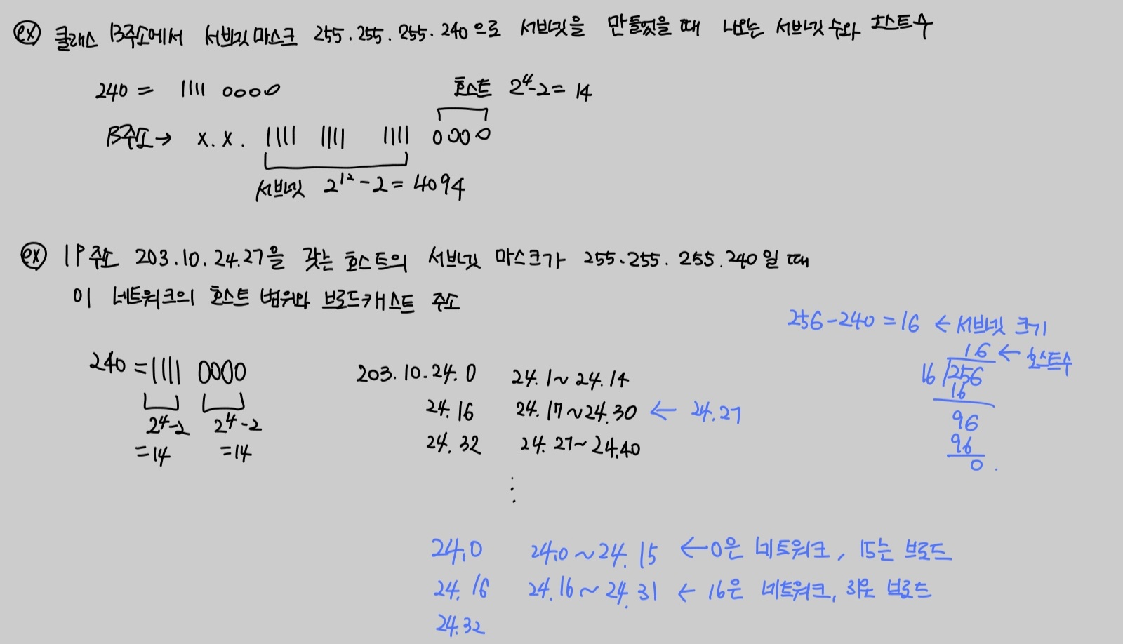 IP, 서브넷 마스크 끝내기