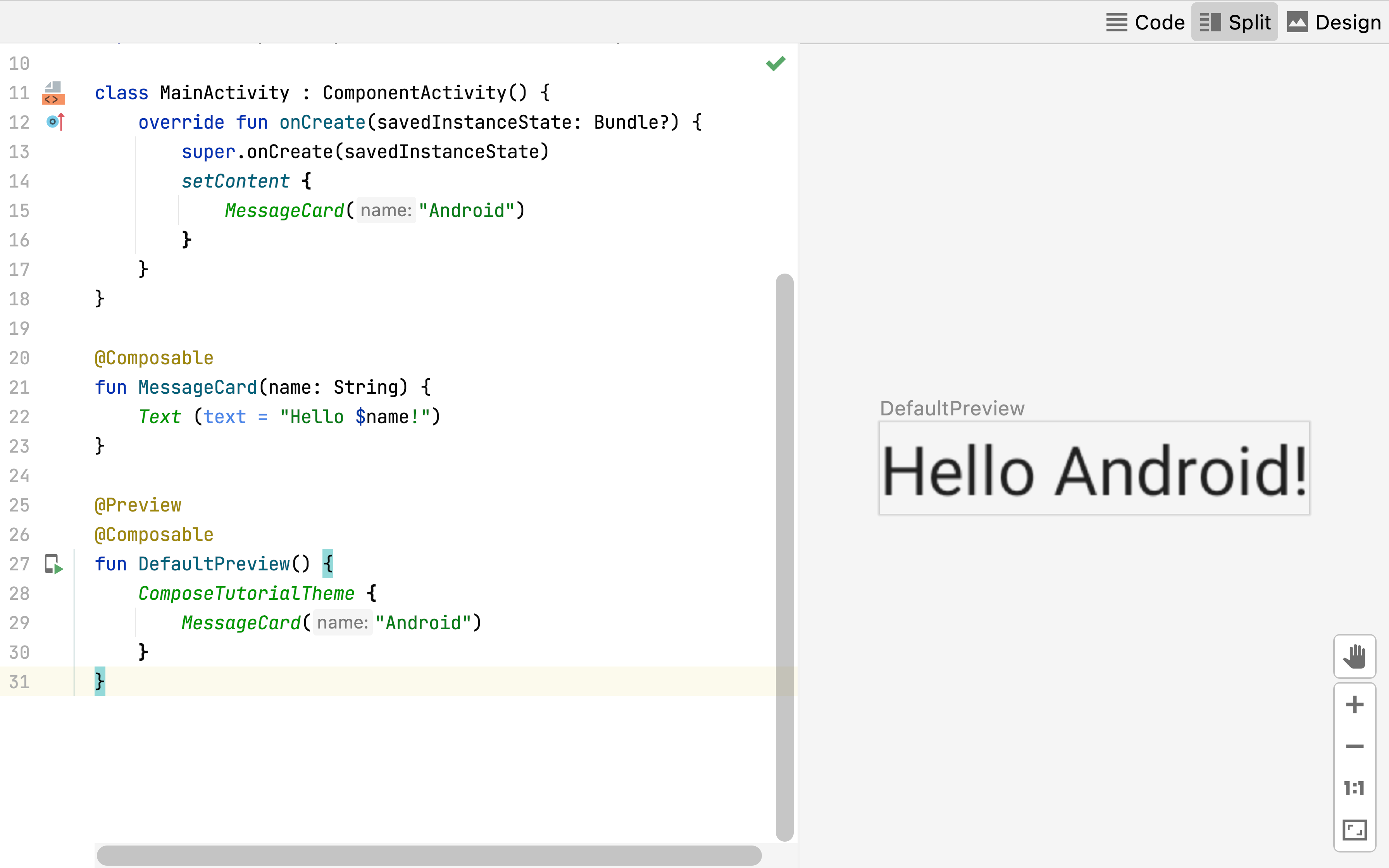 Android Studio를 사용하여 Composable 함수 미리보기