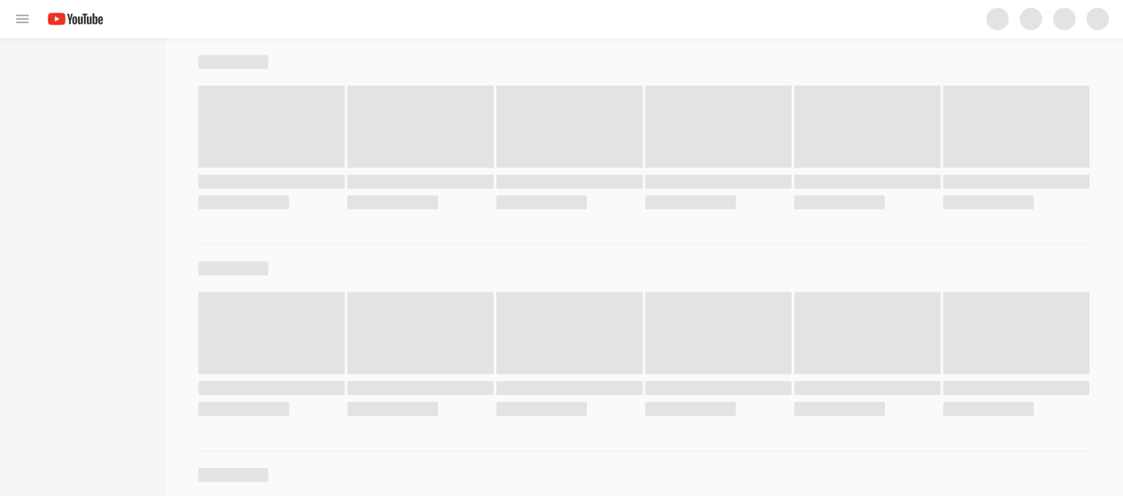 Youtube Skeleton Loading Example