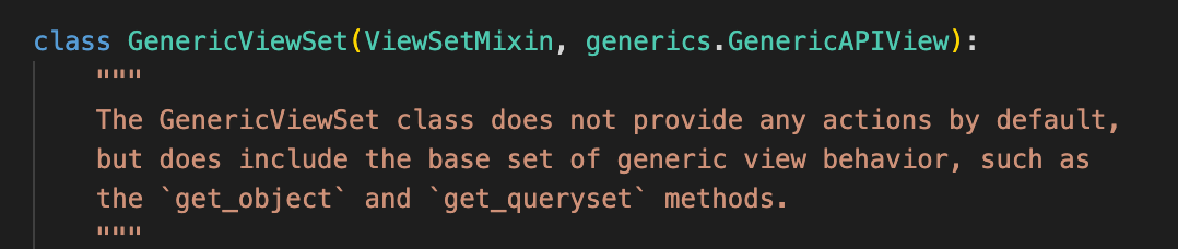 GenericViewSet