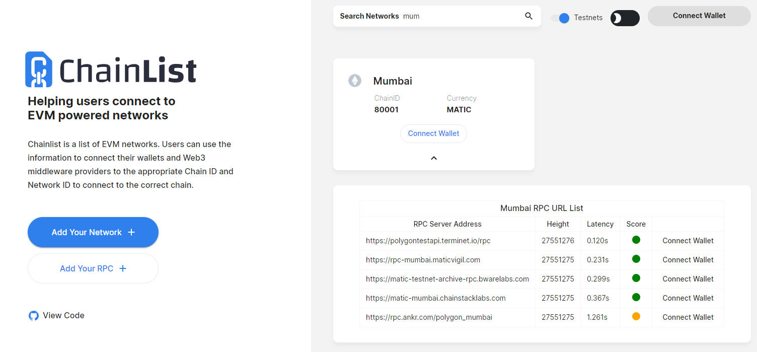 Chainlist