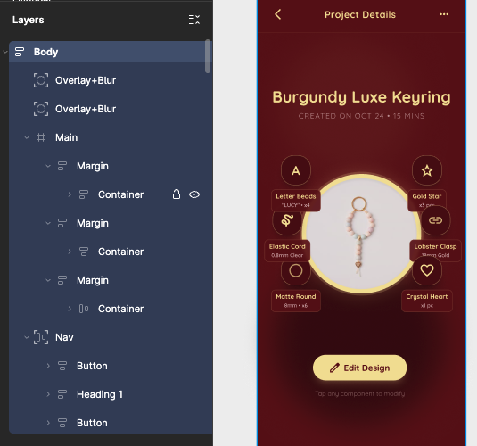 피그마 export 화면