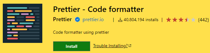 Prettier - Code formatter