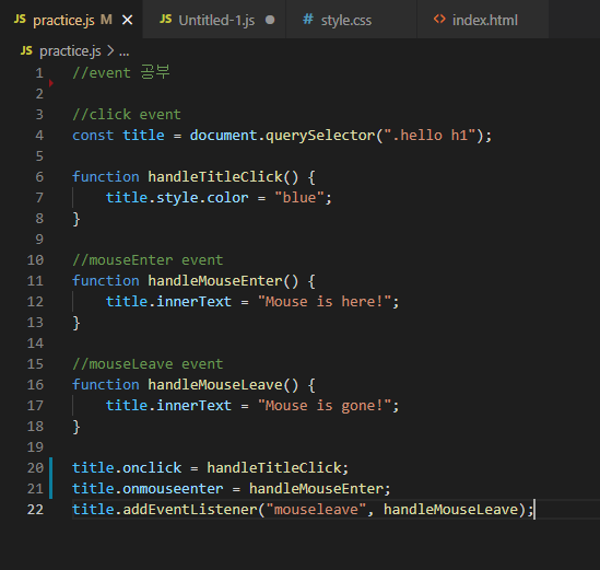 Javascript - event