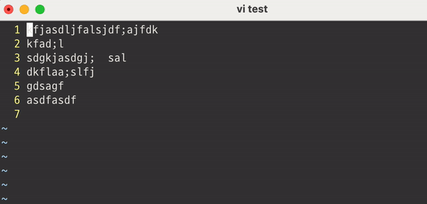 [vi/vim] vi command