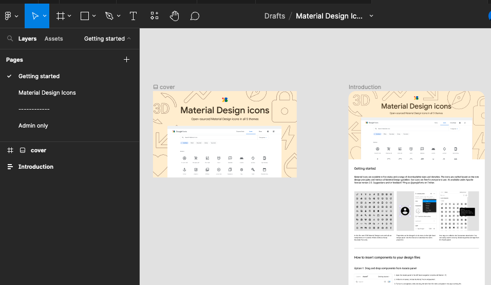 Material Design Page
