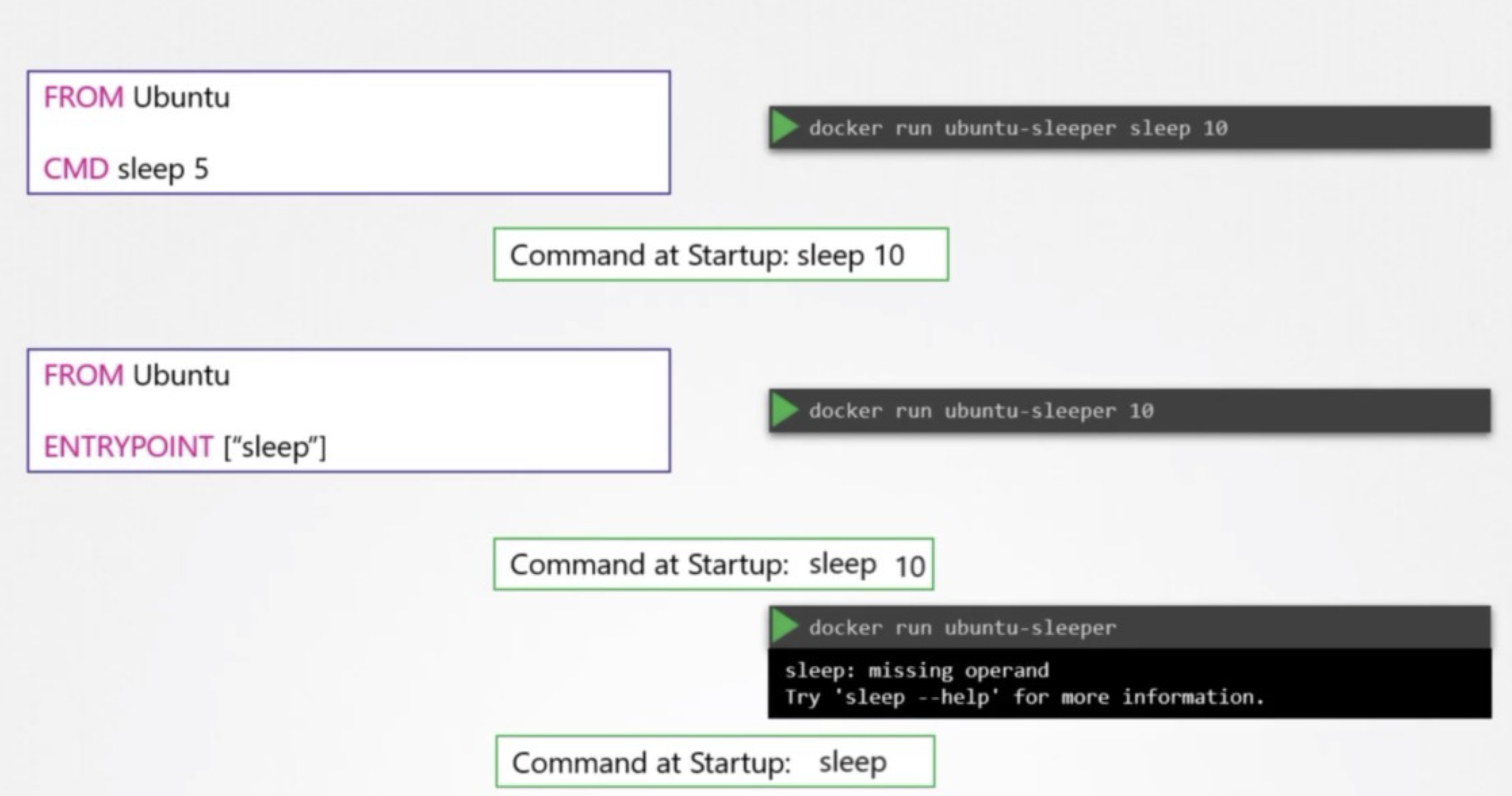 섹션5: Application Lifecycle Management - Command and Arguments