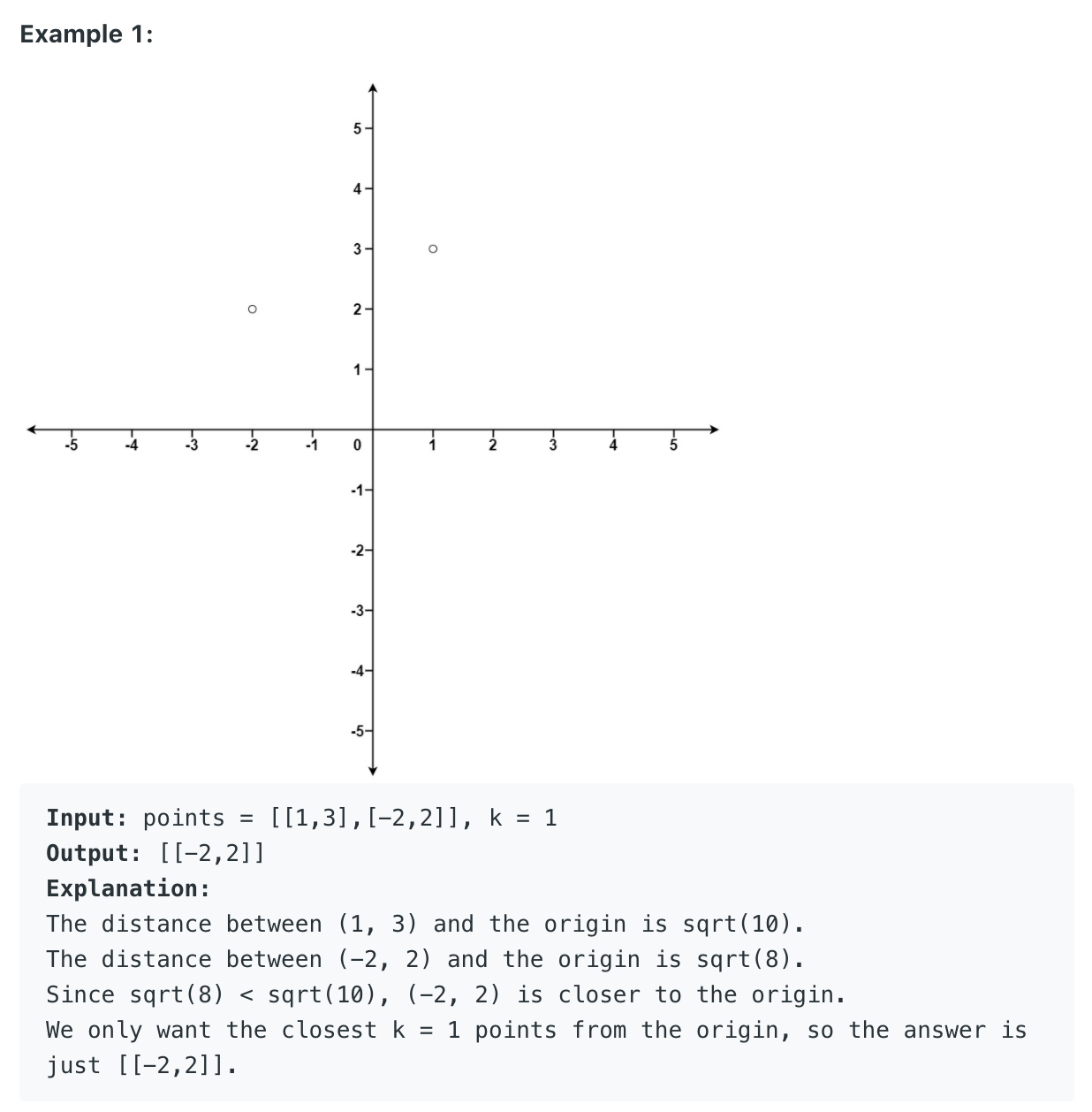 Leetcode # 973 (Python): K Closest Points to Origin