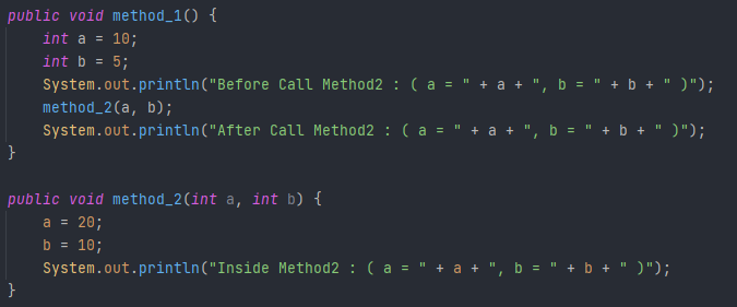 [Java] Call by Value, Call by Reference
