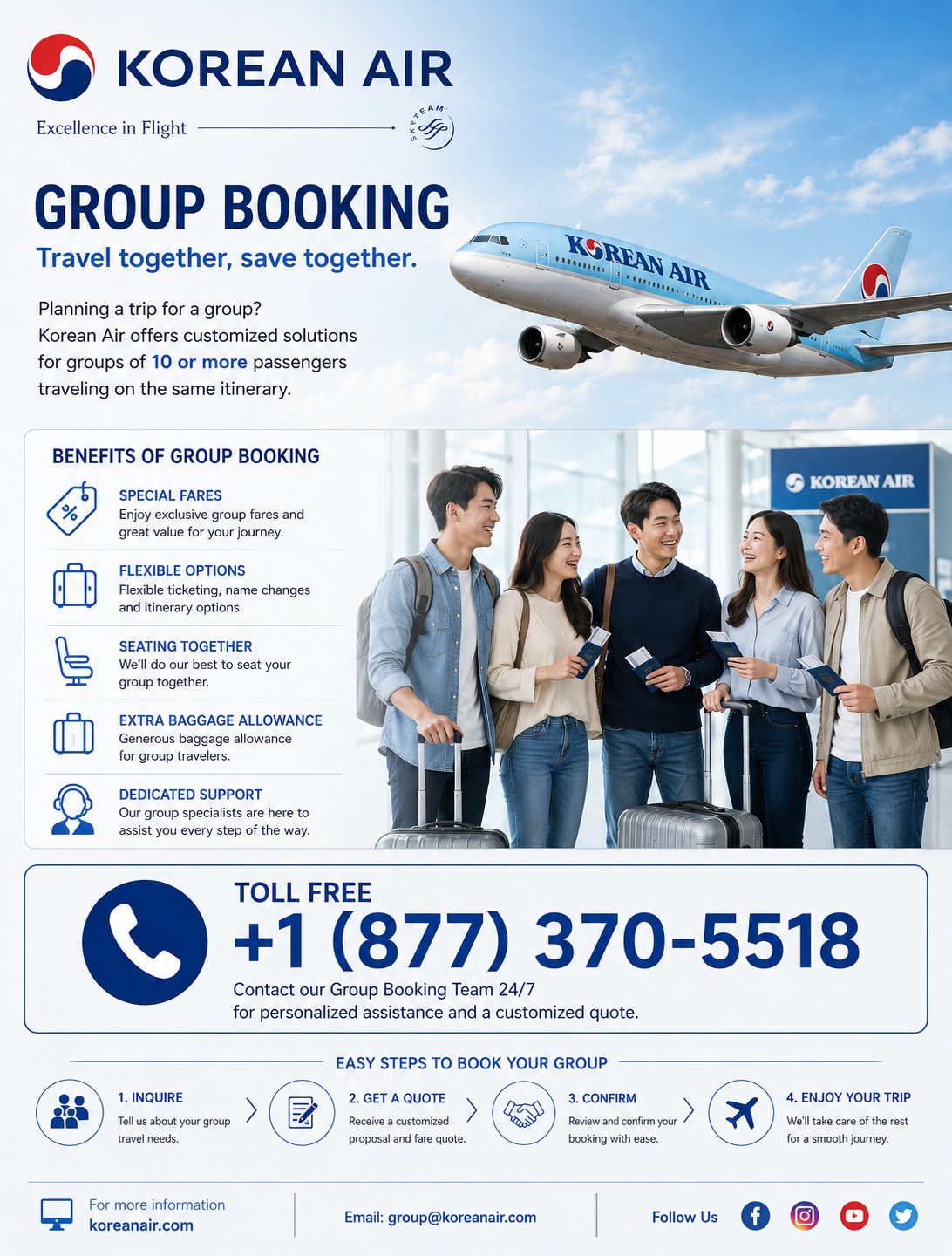 【𝐆𝐮𝐢𝐝𝐞~𝐓𝐨~𝐓𝐫𝐚𝐯𝐞𝐥™】 Korean Air Group Booking?