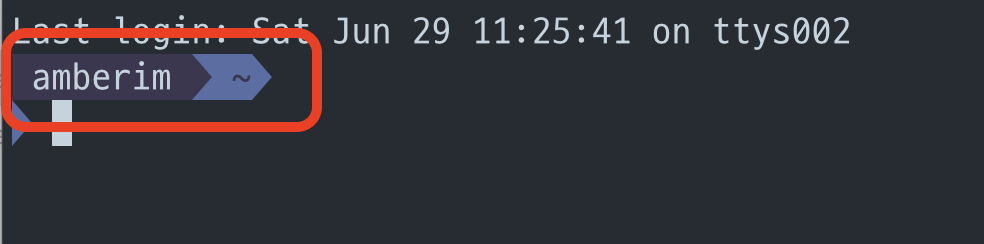 Result of demonstration showing username has shorten
