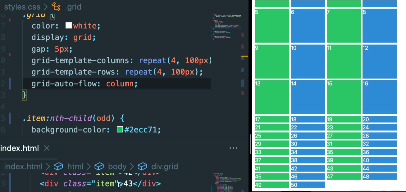 CSS_part2.10_Auto Columns and Rows