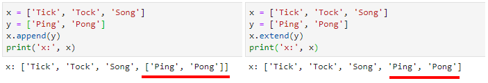 [Python] list append()와 extend() 차이점