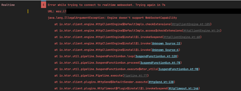 Android에서 Supabase Realtime Websocket 통신