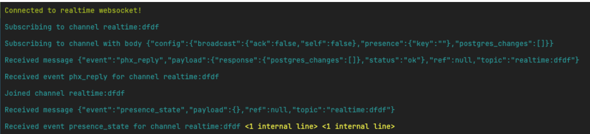 Android에서 Supabase Realtime Websocket 통신