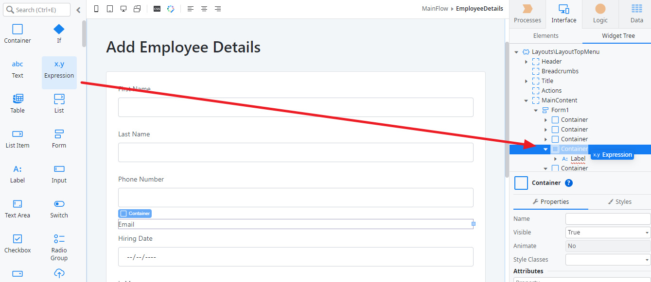 OutSystems - Building Web Form Exercise