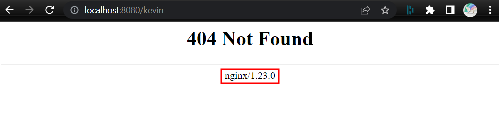 404 Not Found 및 nginx version 노출