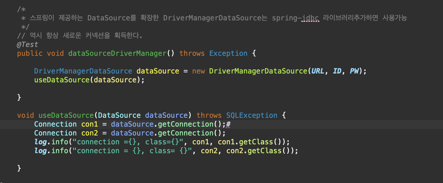 spring-jdbc, DataSource