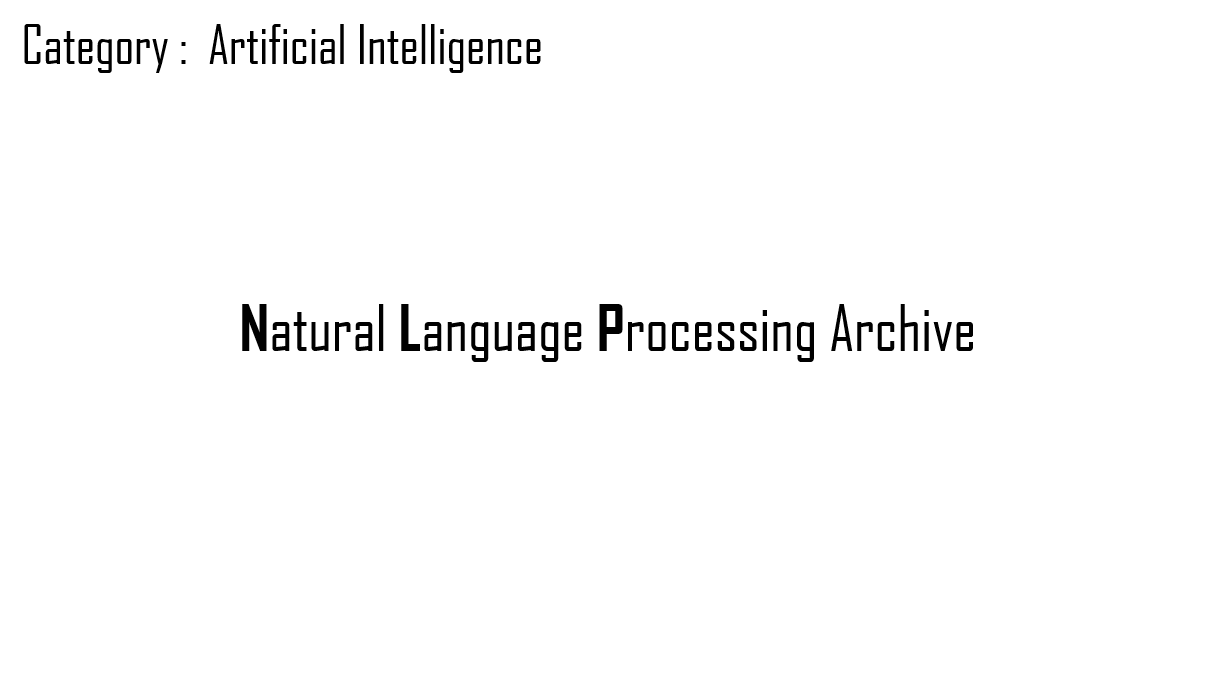 Natural Language Processing Archive