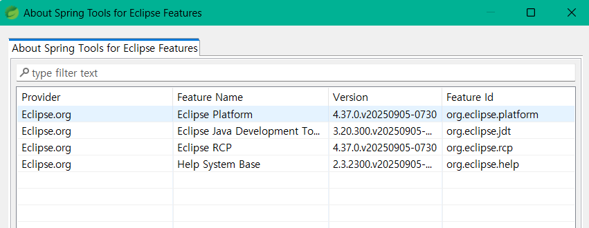 Eclipse STS Run on Server 없을 때