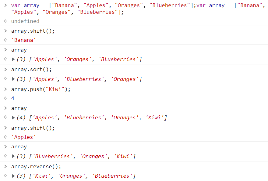 javascript reverse array – tutorial with example js... 127. exercise: array