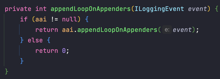 appendLoopOnAppenders