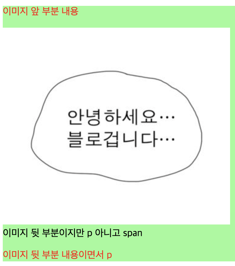 css 결합자 중 '인접 형제 결합자' 예제 실행 화면