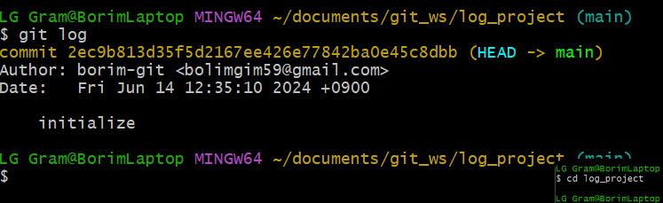 [GIT] Git Log