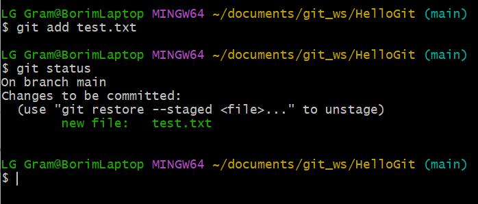 [GIT] Git 기본문법
