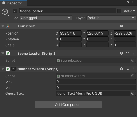 Unity 2D 2. Number Wizard
