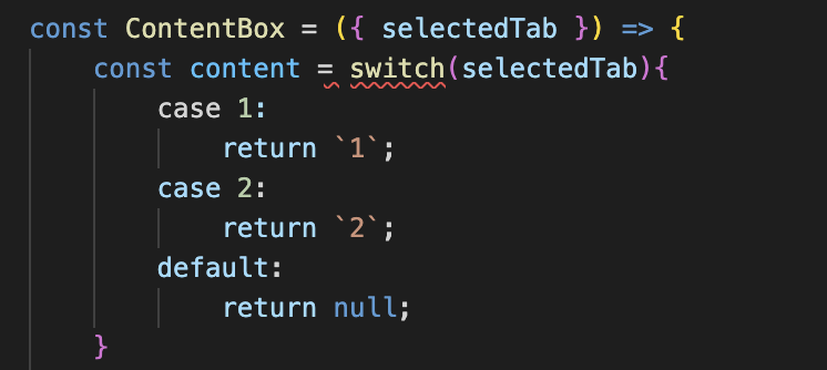 [Error&Solution] swich syntax error