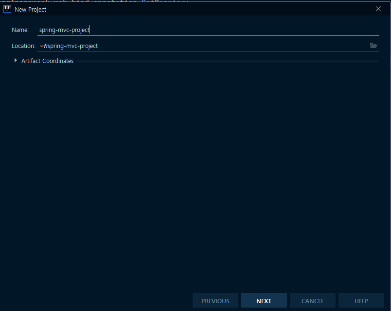 Intellij로 Spring MVC project생성하기(java 설정)