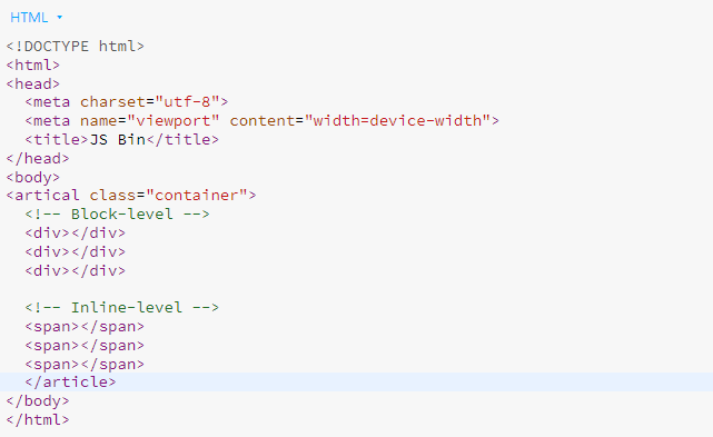 HTML, CSS(개념1)-선택자와 block