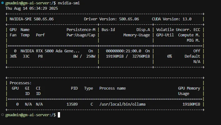 nvidia-smi