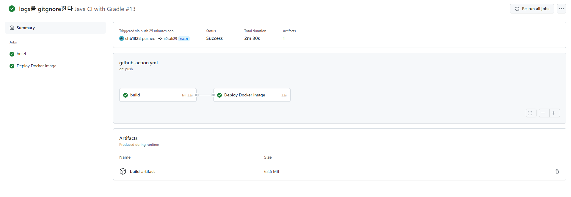 Github Action으로 Spring boot 프로젝트 이미지를 Docker hub에 업로드하자