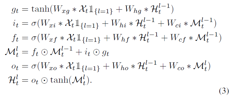 [논문 리뷰] PredRNN: A Recurrent Neural Network for Spatiotemporal ...