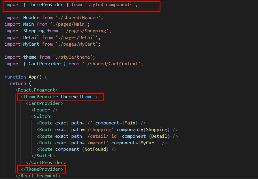 TIL - Styled-Components ThemeProvider 사용법