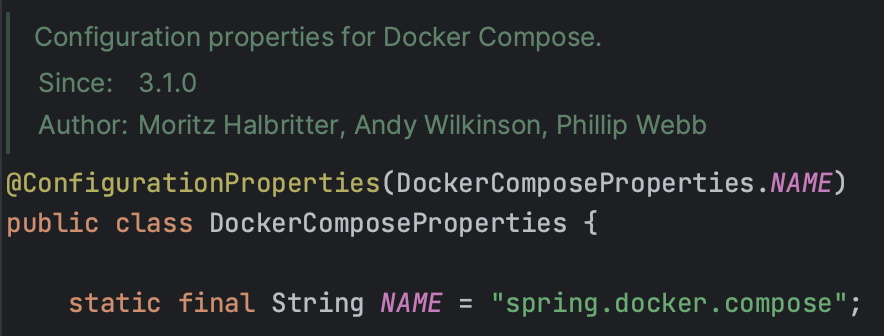 DockerComposeProperties